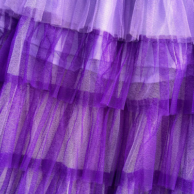 Women Chic Ruffle Tiered Gauze Full Skirt High Waist Elegant Korean Fashion Fairycore A-line Sweet Casual Summer Clothing