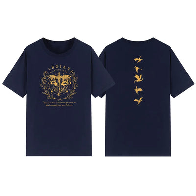 Fourth Wing Double-Sided T-Shirt Basgiath War College T Shirt Dragon Rider Tshirts Women Clothing Vintage T-shirt Bookish Tee