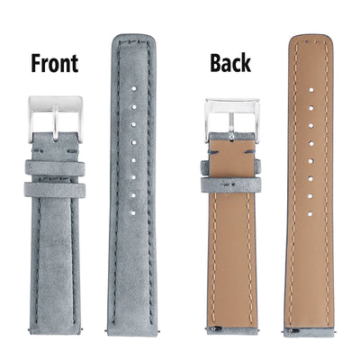 Suede Leather Watch Strap 18mm 19mm 20mm 22mm Band Vintage Handmade Watchband Grey Brown Replacement Belts For Watch Accessories