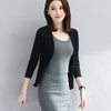 Women Spring Summer Cardigan Half Sleeve Office Lady Basic Tops Solid Color Cotton Woman's Clothings Outerwear women Blause