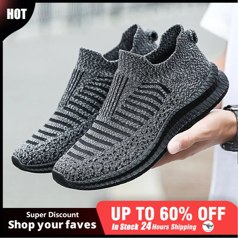 Men Shoes Lightweight Sneakers Men Fashion Casual Walking Shoes Breathable Slip on wear-resistant Mens Loafers Zapatillas Hombre